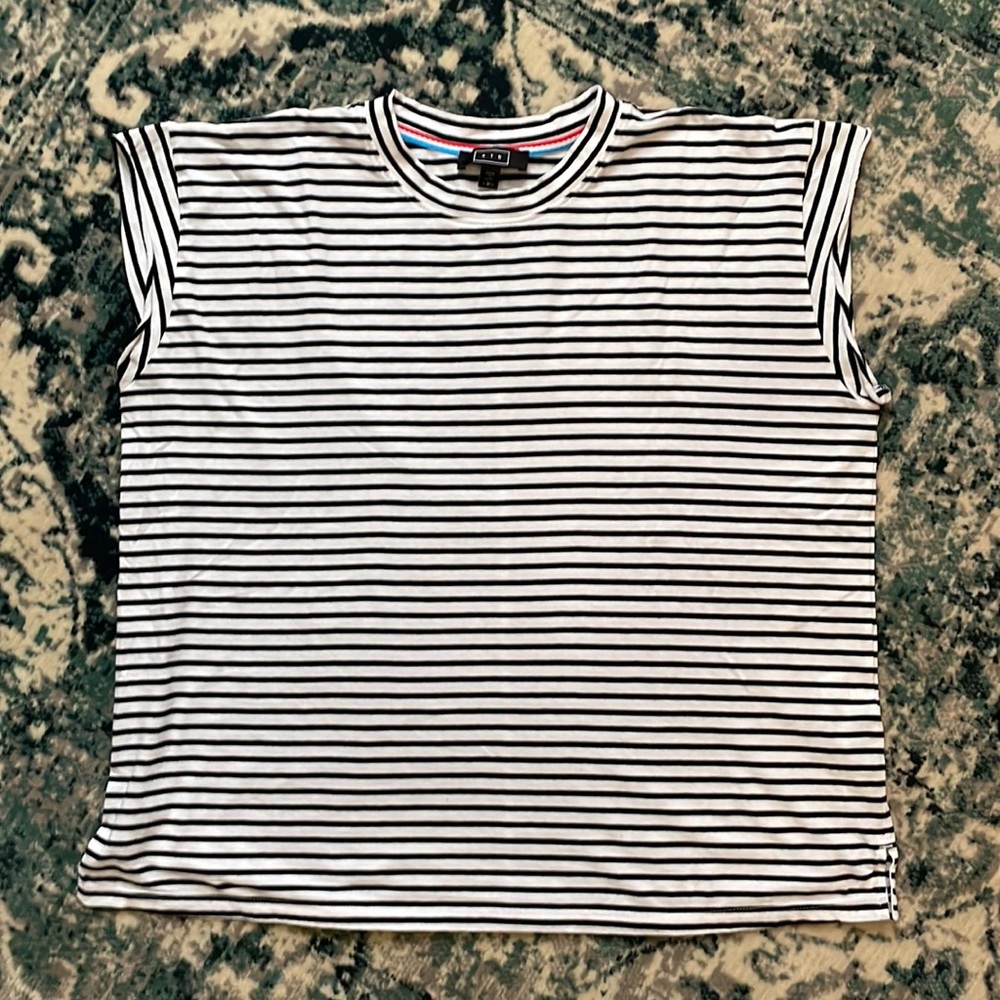 AYR Supercool Tee in Piano Stripe